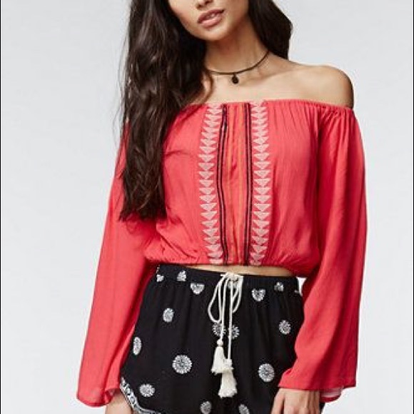 PacSun Kendall + Kylie Bell Sleeve Top, Size XS - Picture 1 of 4
